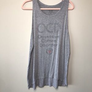 OCD Obsessive Coffee Disorder Graphic Muscle Tank